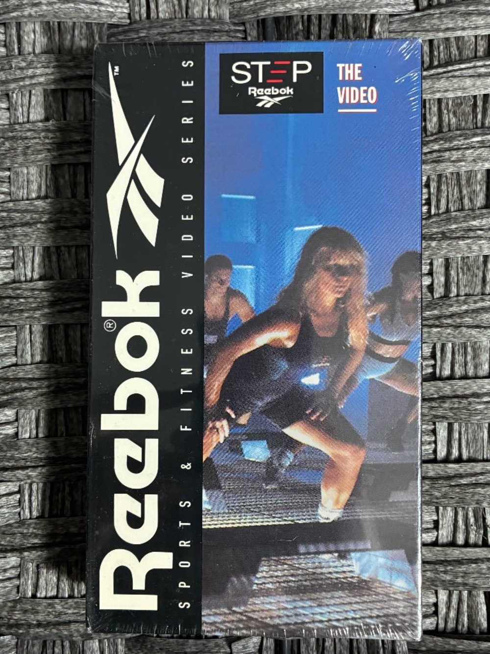 STEP REEBOK THE VIDEO VHS 1994 STEP WORKOUT GIN MILLER SPORTS & FITNESS VIDEO